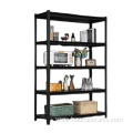 shelving display storeroom warehouse black iron shelving